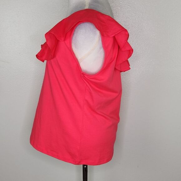 NWT ASOS MNG Mango Fuschia Ruffle Tank Size XXL - Picture 10 of 12